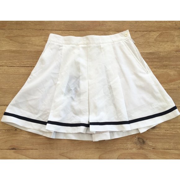Cutter & Buck Dresses & Skirts - CUTTER & BUCK Womens Pleated A Line Tennis Golf Skirt White Black Stripe Size 4